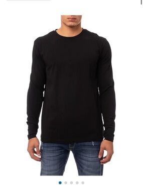 XRay Jeans  Long-Sleeve Crewneck Shirt - Black
